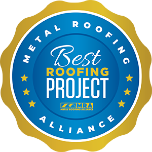 Winner of the best metal roof project