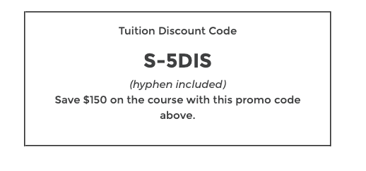 Tuition Discount Code